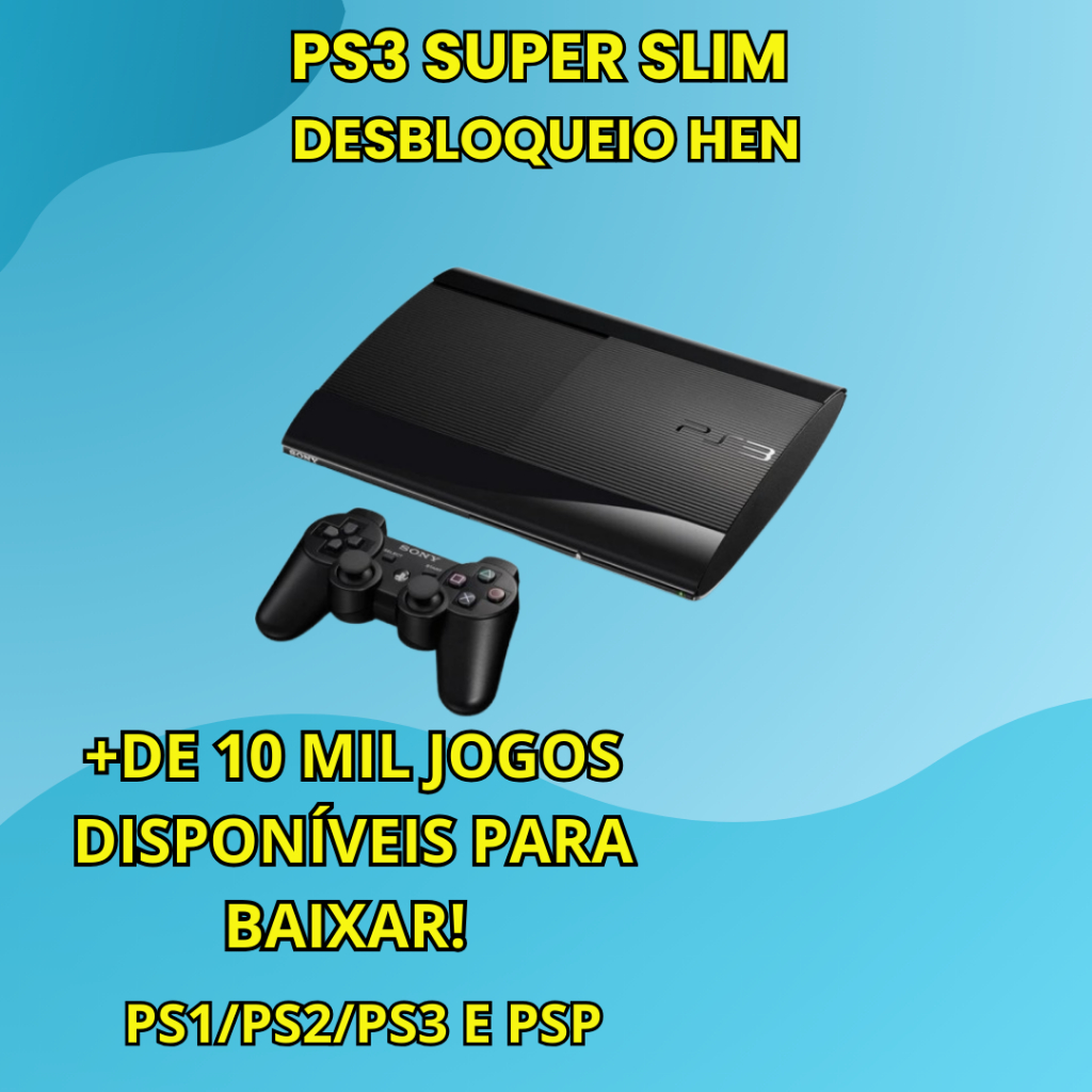 PS3 - PLAYSTATION 3  SONY DESBLOQUEIO HEN