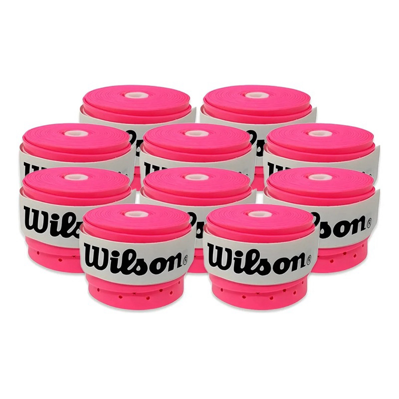 Overgrip Wilson Para Raquete Beach Tennis Tênis Padel Badminton Cor Rosa Neon