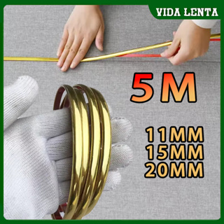 Fita plástica metalizada decorativa de PVC 11mm/15mm/20mm de largura dupla face - 5 Metros em Oferta na Shopee
