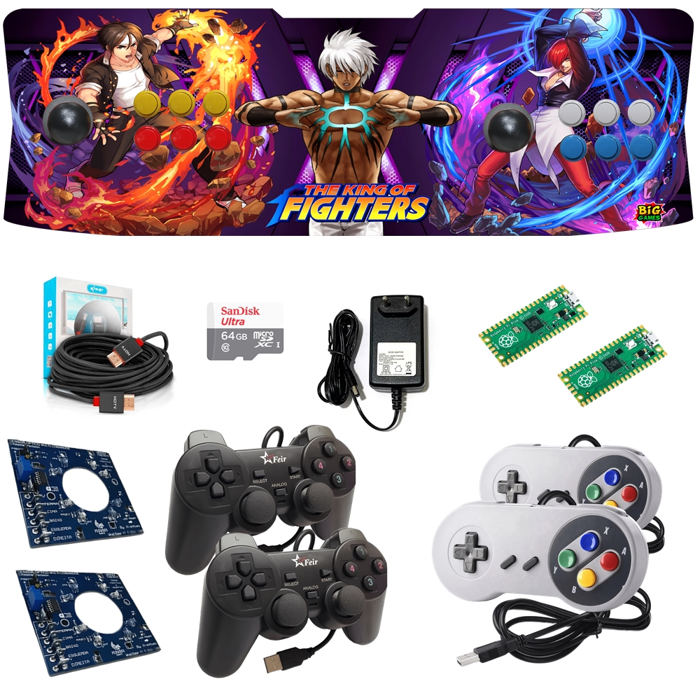 Fliperama Portátil Profissional + De 17000 Jogos Modelo 2026 + 4 Controles Extra