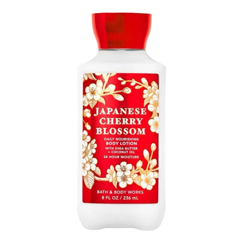 Loção Corporal Bath & Body Works Japanese Cherry Blossom 236ml | Hidratação 24h Original