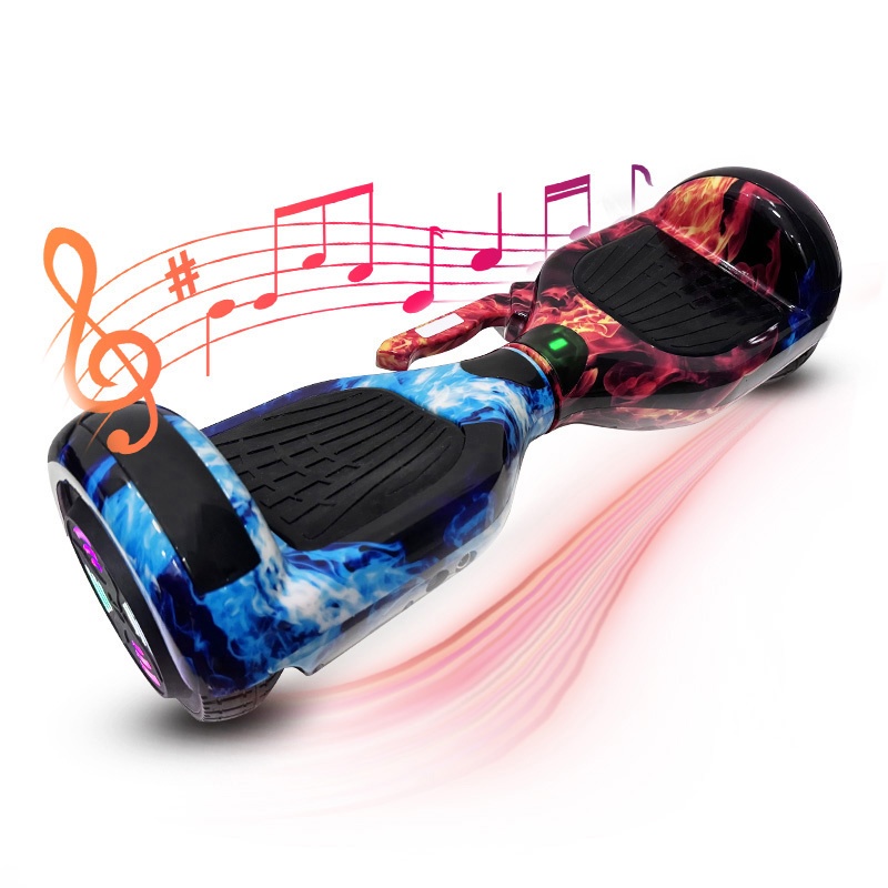 Hoverboard LED Skate Eletrico Exclusivo 6,5 Polg Vem com e Bluetooth caixa de som P10