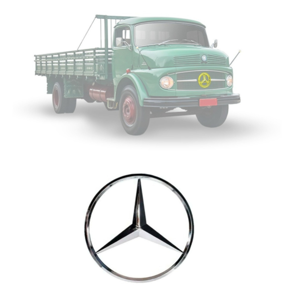 Emblema Estrela Mercedes Da Grade Mb 1113 1313 1513 2013 2213 Ls1924
