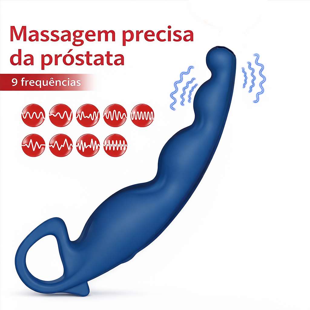 Plug Anal com Contas e APP · 9 Modos de Vibração · Controle Inteligente · Silicone Sex Toy em Oferta na Shopee