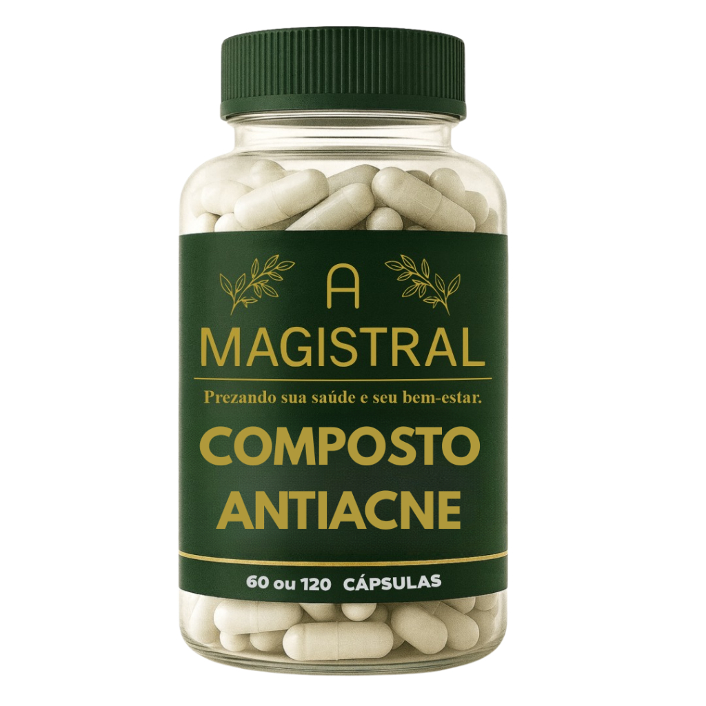 Composto Antiacne Oral Vitaminas Pele Original Vitaminas C E A Zinco Selênio A Magistral Suplementos