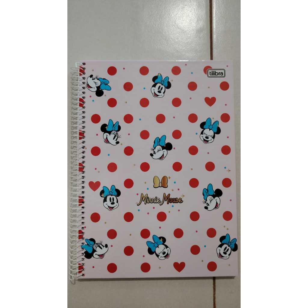 caderno minnie mouse tilibra