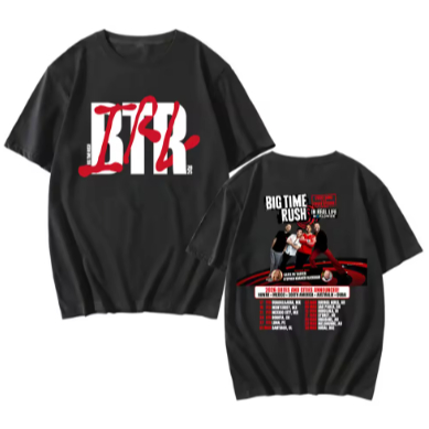 Camiseta Big Time Rush Adulto/Infantil Lançamento Unissex Em Algodao