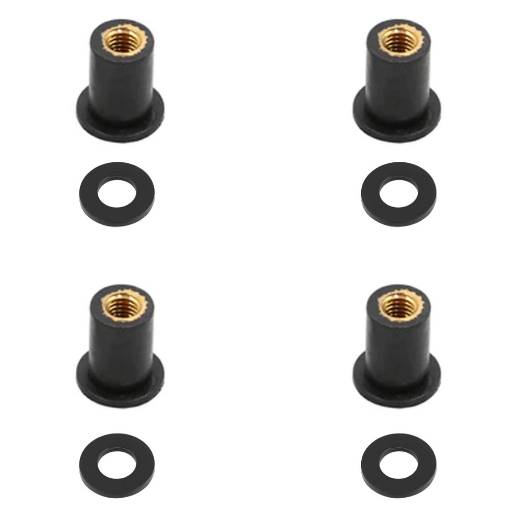 Bucha Bolha Com Arruela Nova Xr300 Sahara 300 Padrão Original Parabrisa Xre300 Kit 4