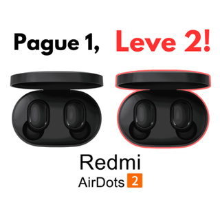 Kit 2x Fone de ouvido Redmi Airdots 2 Bluetooth 5.0 Gamer Jogos e Esportes sem fio em Oferta na Shopee