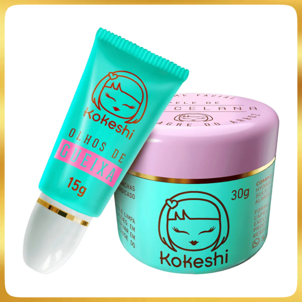 Kit Hidratante Pele De Porcelana E Olhos De Gueixa Kokeshi Kit Hidratante Pele De Porcelana E Olhos De Gueixa Kokeshi