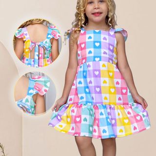 Vestido Infantil Menina Xadrez  COLORIDO Quadrilha Junino Tradicional  Luxo em Oferta na Shopee