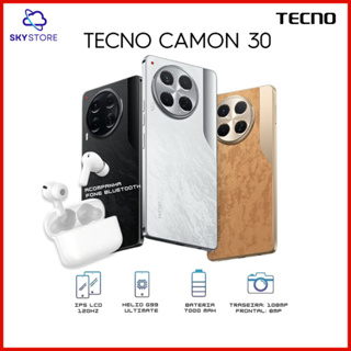 Tecno Camon 30 4G 256GB/8GB RAM, Câmera 50MP, Processador Helio G99 Ultimate, Bateria 5000mAh, Versão Global em Oferta na Shopee