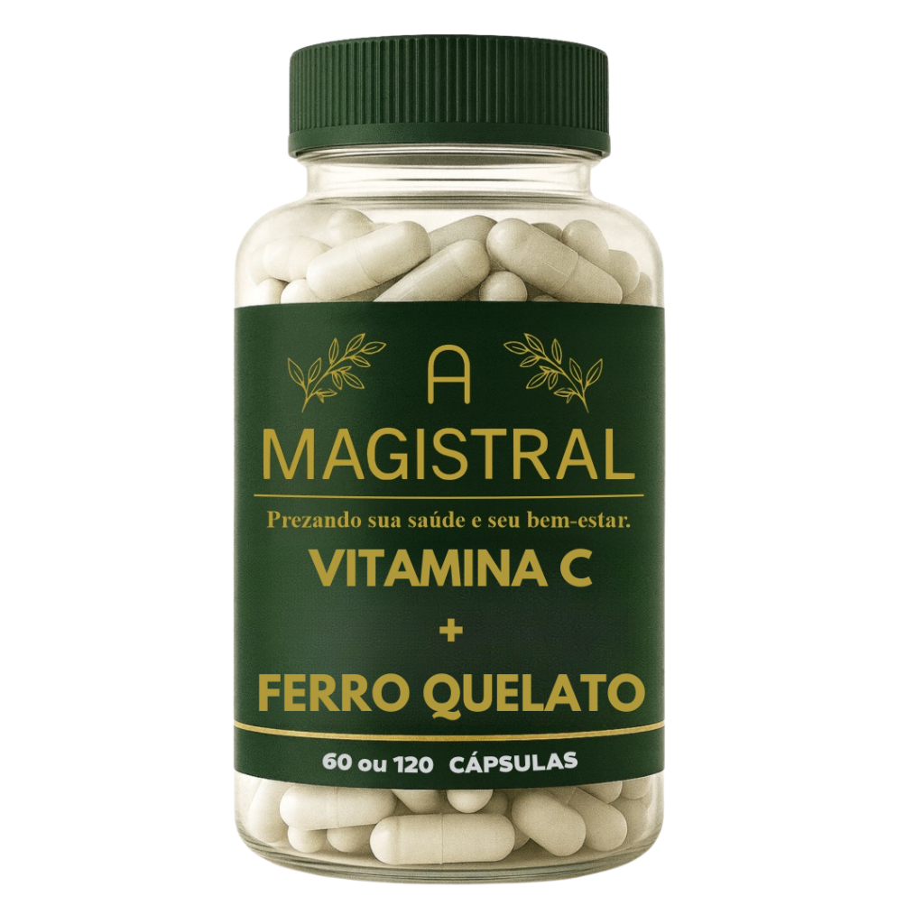 Vitamina C 250mg + Ferro Quelato 40mg Com Laudo Original A Magistral Vitaminas Suplementos em Oferta na Shopee