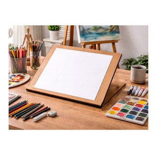 PRANCHETA PARA DESENHO, PINTURA OU LEITURA A3 MDF INCLINÁVEL em Oferta na Shopee