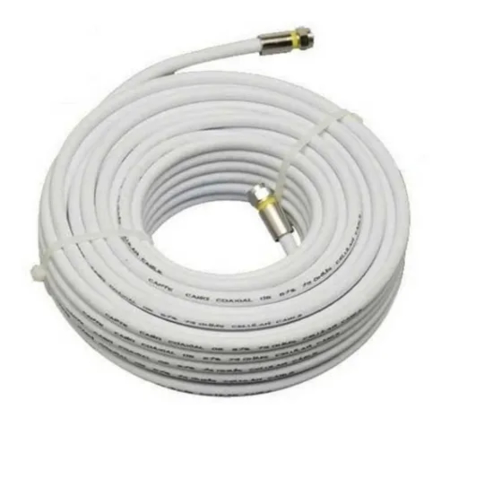 Cabo Coaxial Antena Digital + Conectores
