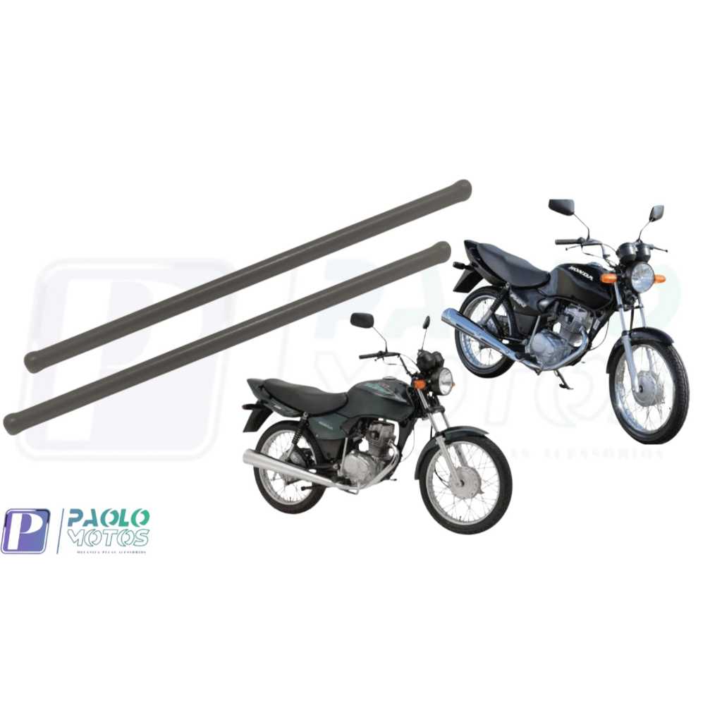 Par Vareta CARBONO FINA  comando Cg 125 até 99 Titan até 04  Fan 125 até 08 Marca: WORKS/WGK