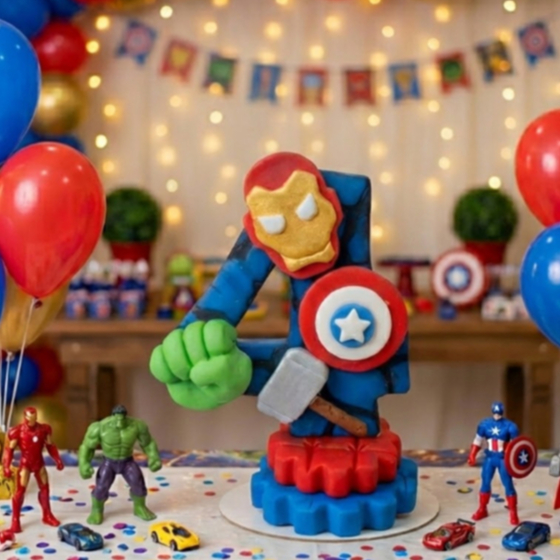 Vela Personalizada - Tema Vingadores em Oferta na Shopee