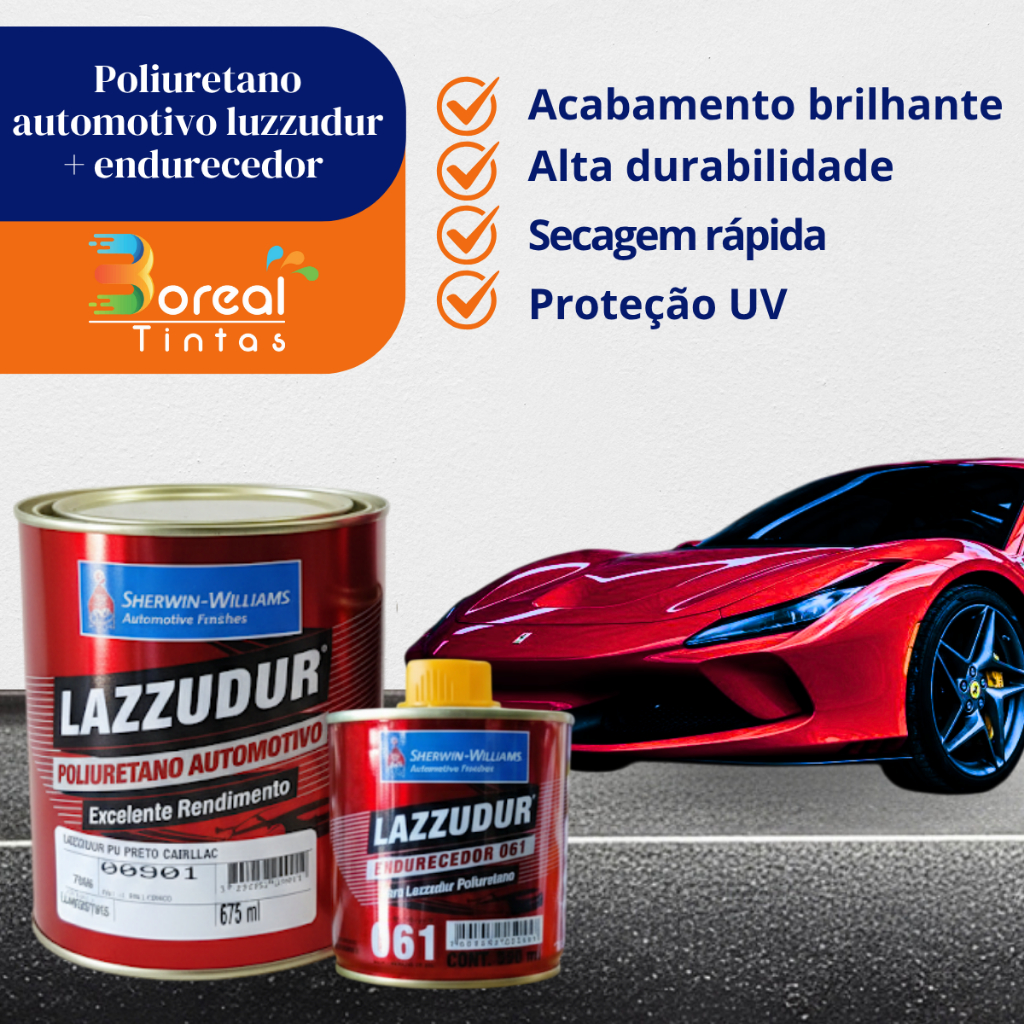 Tinta Automotiva Pu Preto Cadilac Kit 0,9l Black Piano em Oferta na Shopee