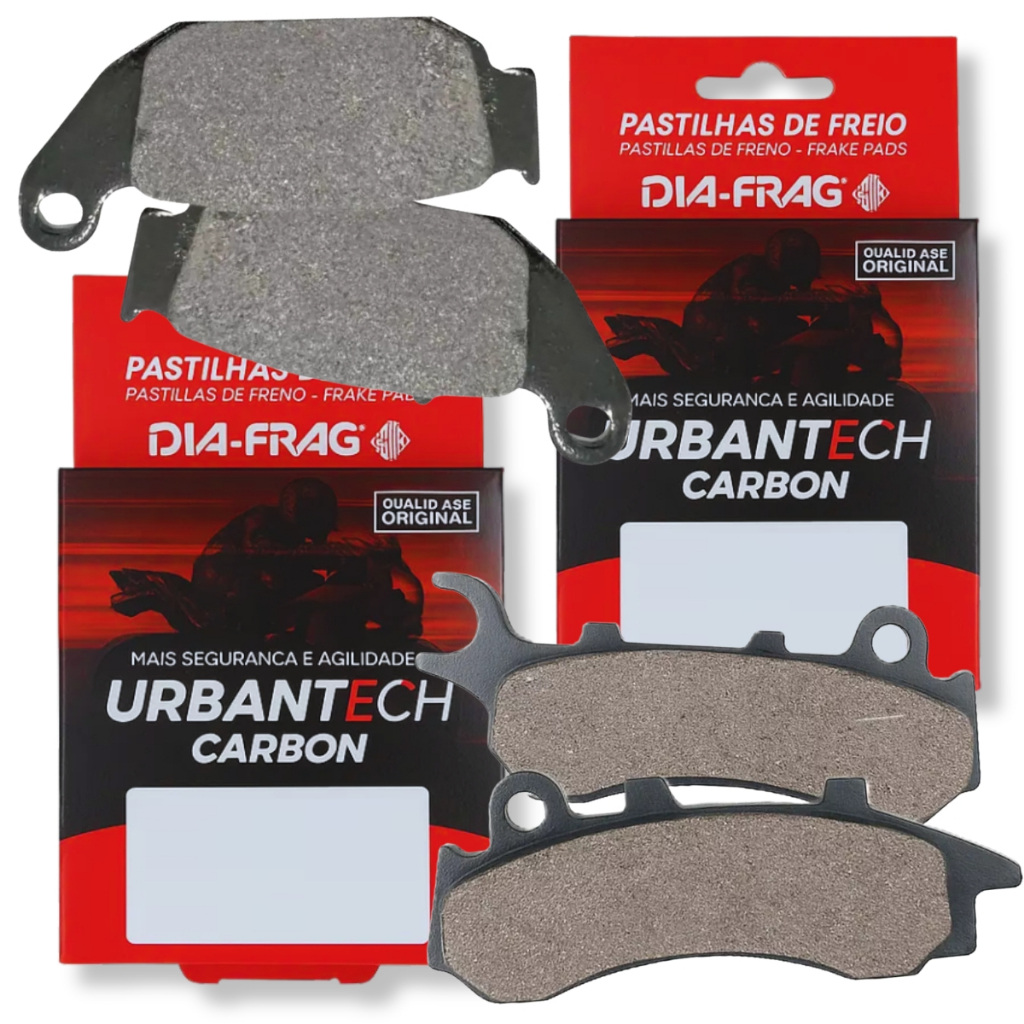 Kit Pastilhas de Freio Nxr 160 Bros Combi Brake Diafrag