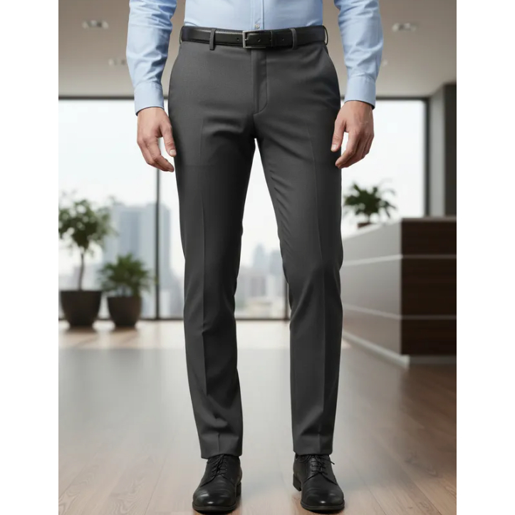 Calça Masculina Social Esporte Fino Alfaiataria Slim Lycra Premium Confortável