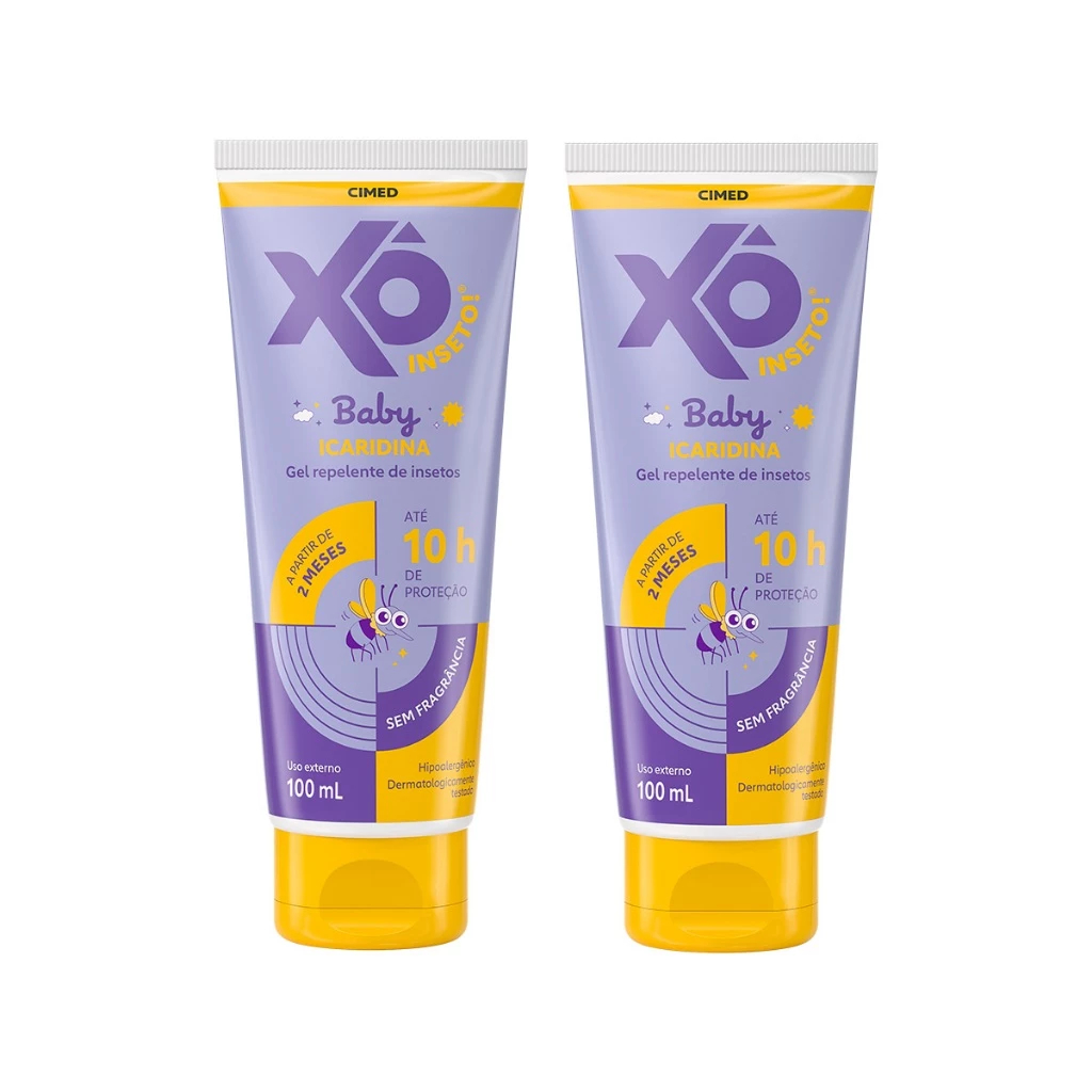Kit 2 Und Repelente Xô Inseto Baby Icaridina Gel 100ml
