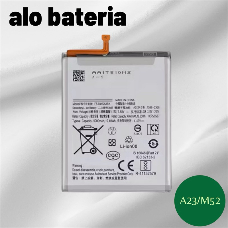 BAT COMPATIVAL A23/A73/M52 (ORG) NOVA COM GARANTIA 90 DIA em Oferta na Shopee