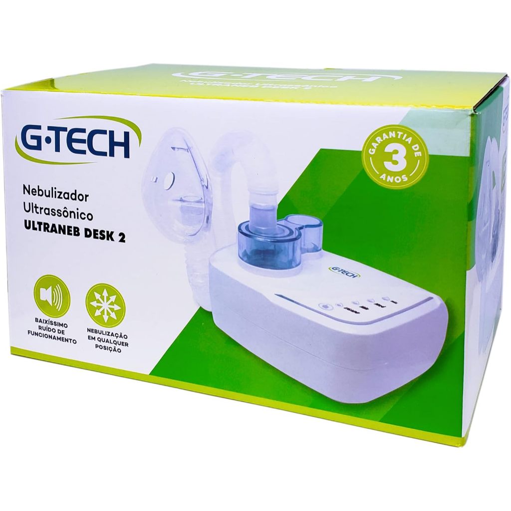 Inalador e Nebulizador Ultrassônico Silencioso G-Tech Ultraneb Desk 2 em Oferta na Shopee
