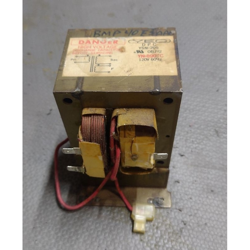 transformador de alta microondas Brastemp bmp40 / Consul mu40s1 / yn-890tc