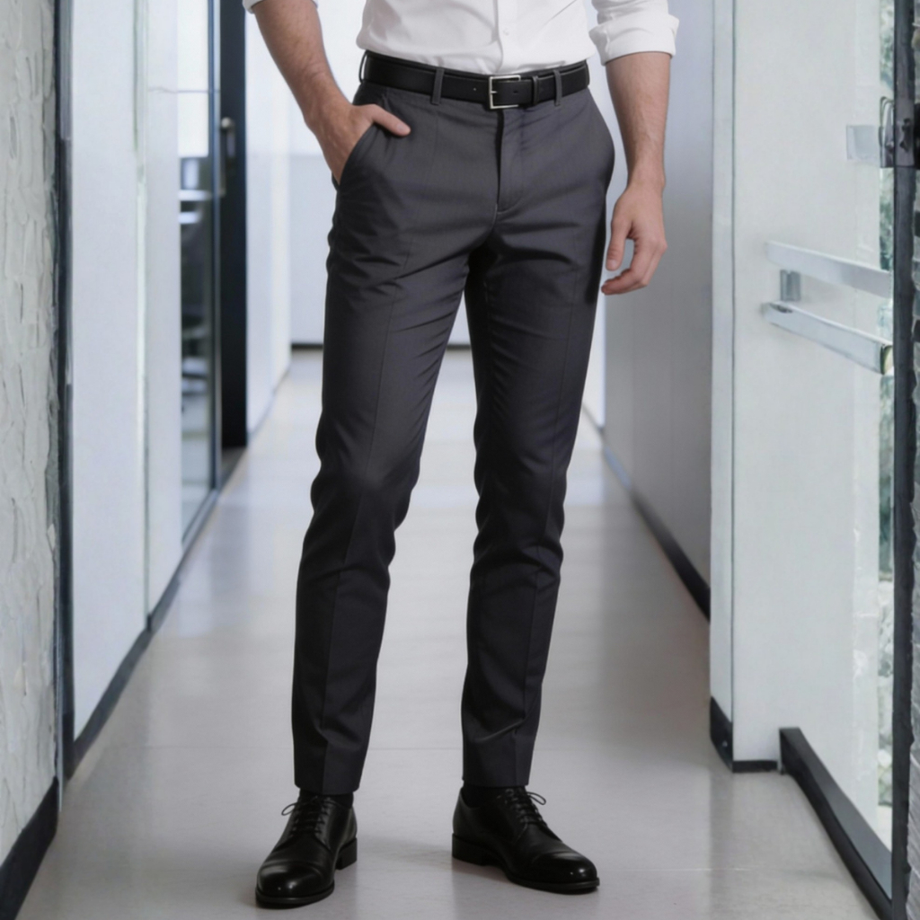 Calça Social Masculina Premium Lycra Alfaiataria Slim Terno Confortável Casual