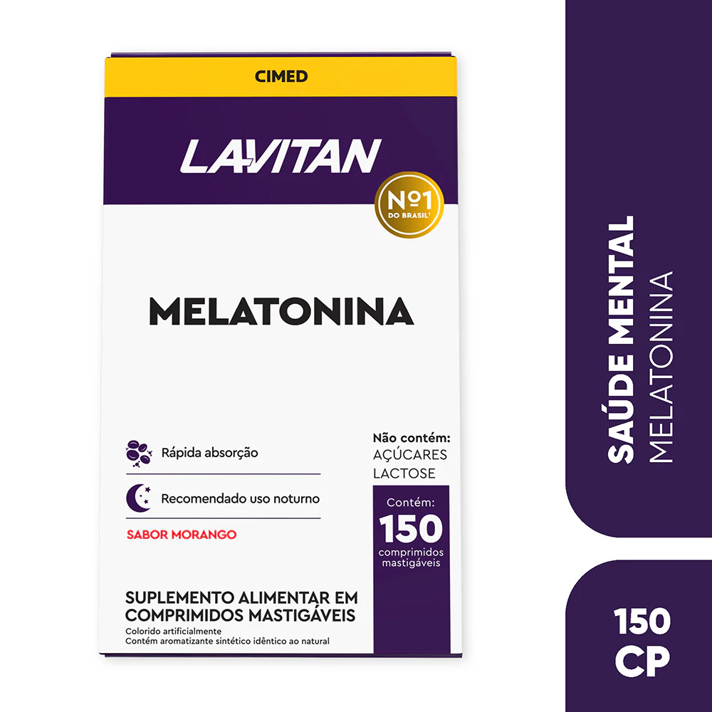 Lavitan Melatonina 0,21 mg – 150 Comprimidos Mastigáveis
