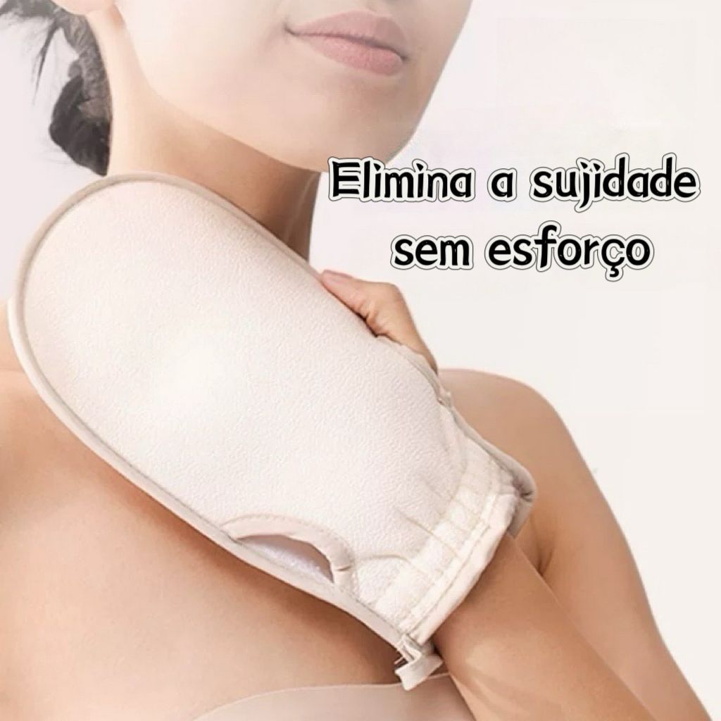 Nova Luva Toalha Esfoliante Corpo Macia Para Banho Limpeza Profunda — imagem 2 de 2