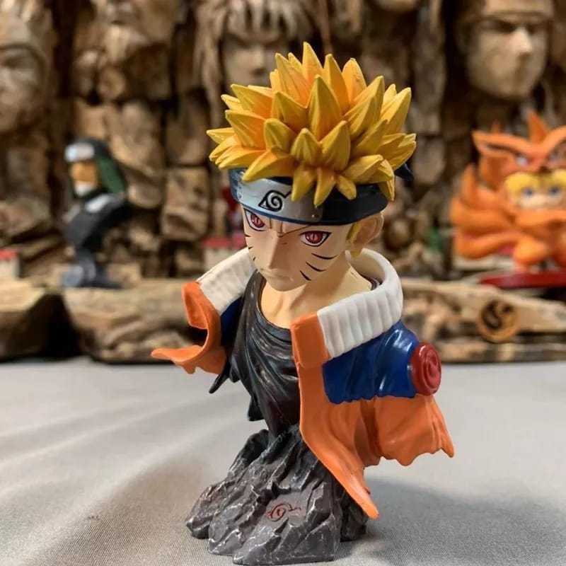 Busto Naruto Uzumaki Action Figure Anime Naruto 10 Cm