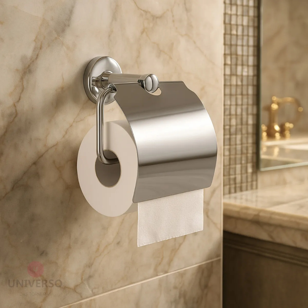 Porta Papel Higienico Papeleira De Parede Para Banheiro Inox