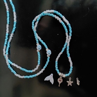 Guia de Yemanjá | pingente, c/ firma, 60cm em Oferta na Shopee