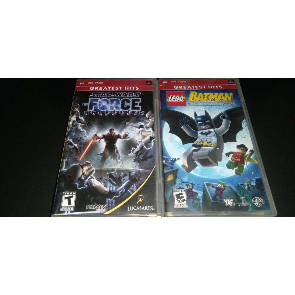 2 UMD PSP Lego Batman The Video Game / Star Wars The Force Unleashed