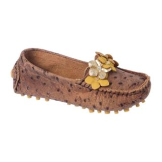Mocassim Infantil Feminino Em Couro Legítimo com Detalhe em Gravata e Flores em Oferta na Shopee