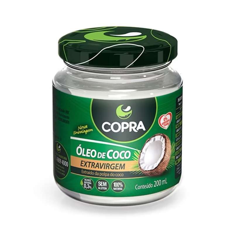 Óleo de Coco Extra Virgem 200ml em Oferta na Shopee