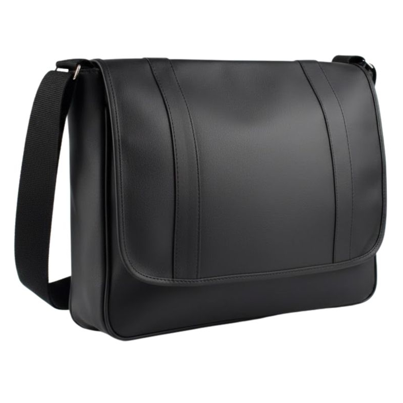 Bolsa Pasta Carteiro Executiva Universitária Masculina Couro Sintético Notebook Grande Transversal