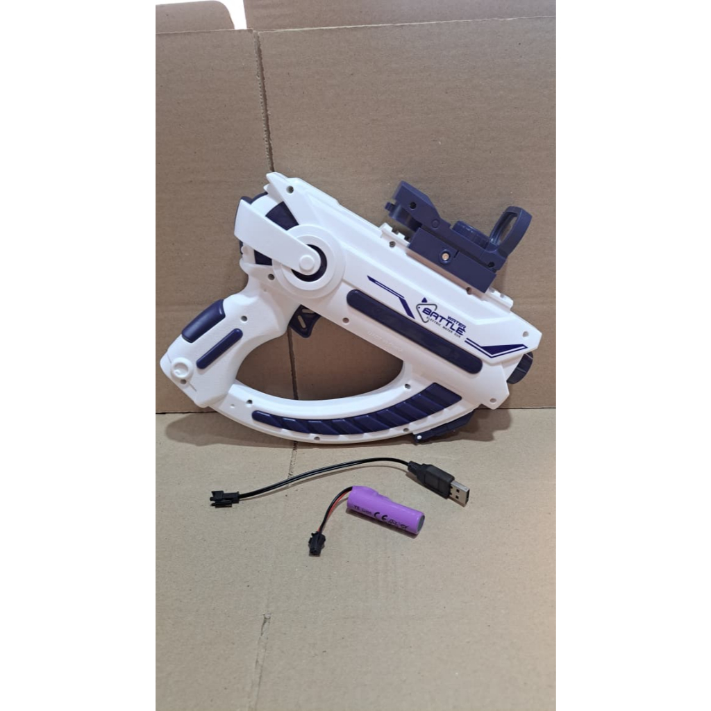 Brinquedo Pistola Lançador Arma Água Alta Pressão Eletrica Recarregável Verão Brinquedo Water Gun
