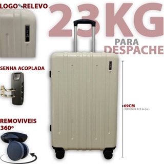 Mala De Viagem 23 Kilos Com Rodas Dupla 360 Senha Mala Despacho 23 KG Promoção em Oferta na Shopee
