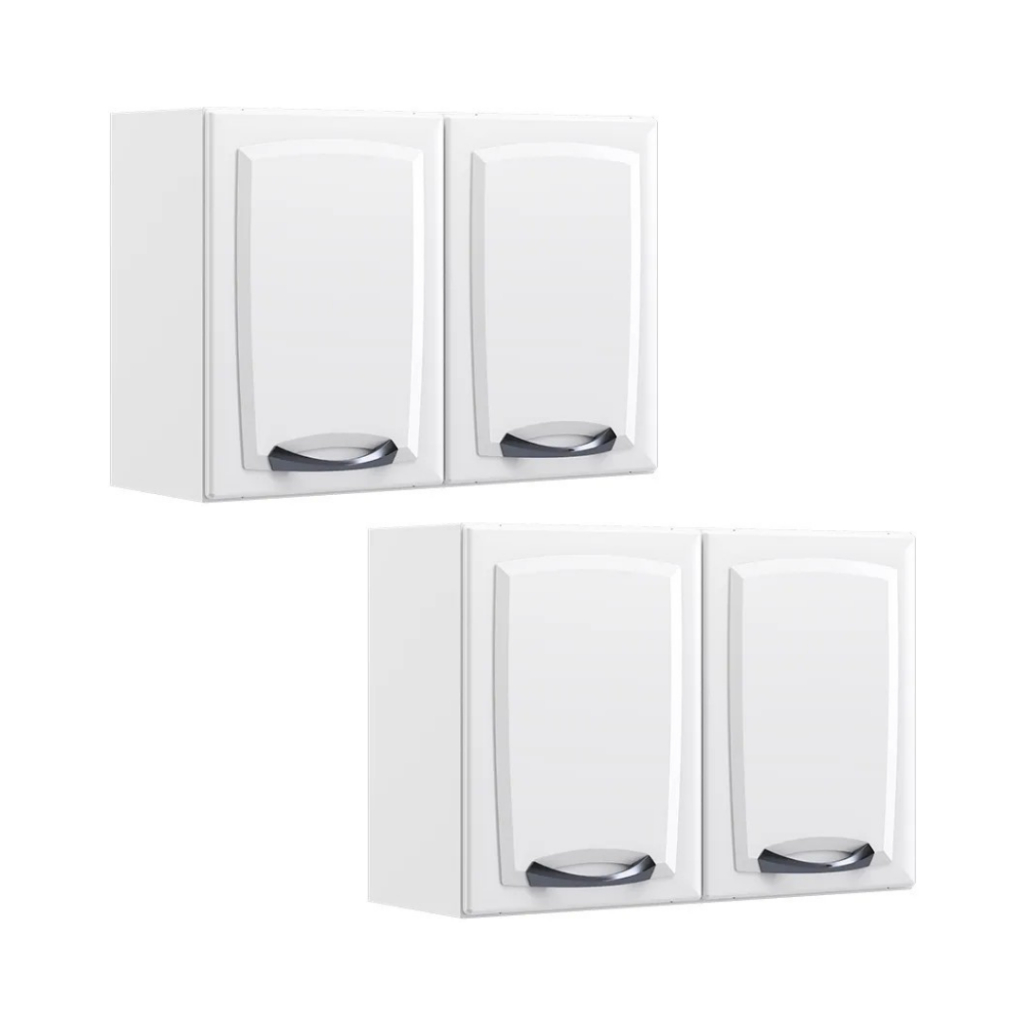 Kit 2 Armários Aéreos Itatiaia New Premium 80cm Aço Cozinha Clássico