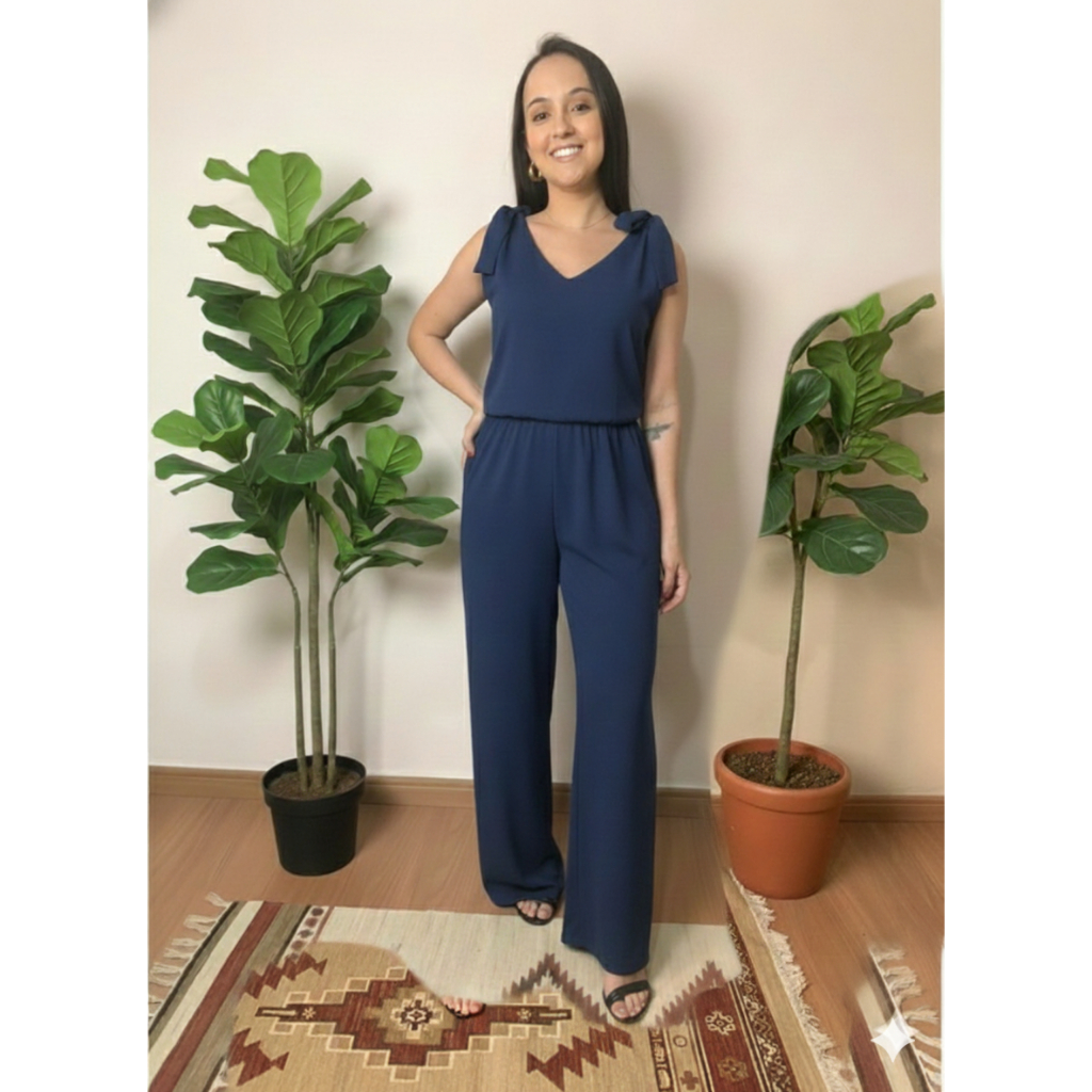 Macacão Feminino Casual Duna Elegante Verão em Oferta na Shopee