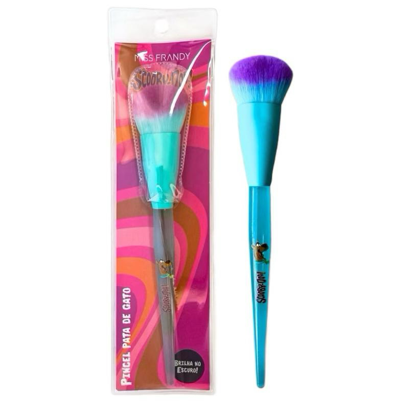 Pincel que Brilha no Escuro Pata de Gato Para Base Scooby Doo - Miss Frandy