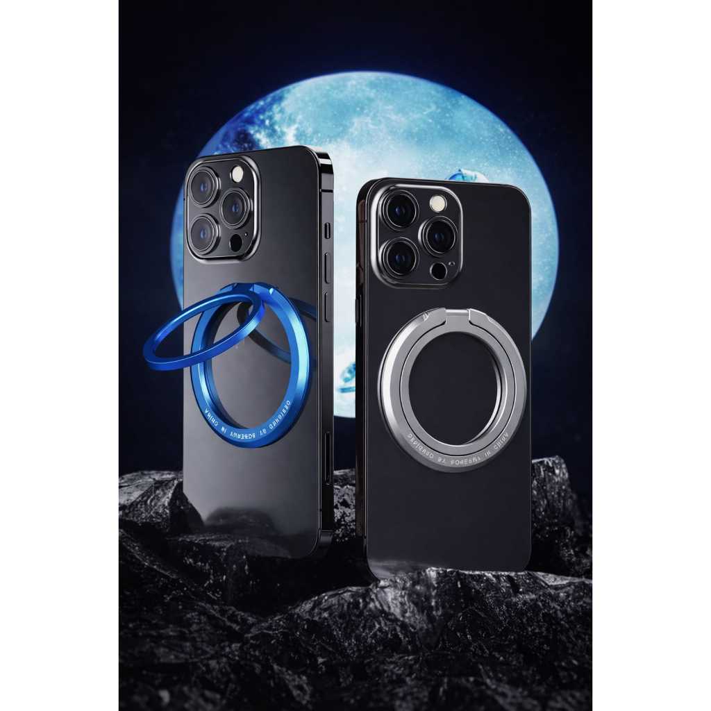 Suporte Porta Anel Magnético Celular 360° Compatível MagSafe + Anel Adesivo Ultra Fino PRONTA ENTREGA