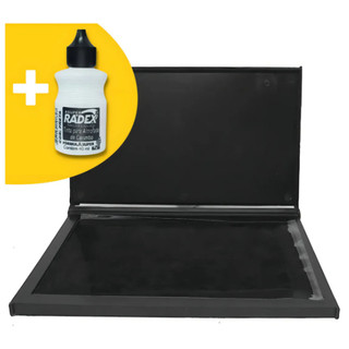 KIT Almofada Carimbo Grande N4 + Tinta Refil Preta Inclusa
