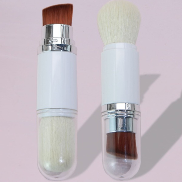 Kit 2 em 1 Pincéis Para Maquiagem Estilo Kabuki Pó Blush
