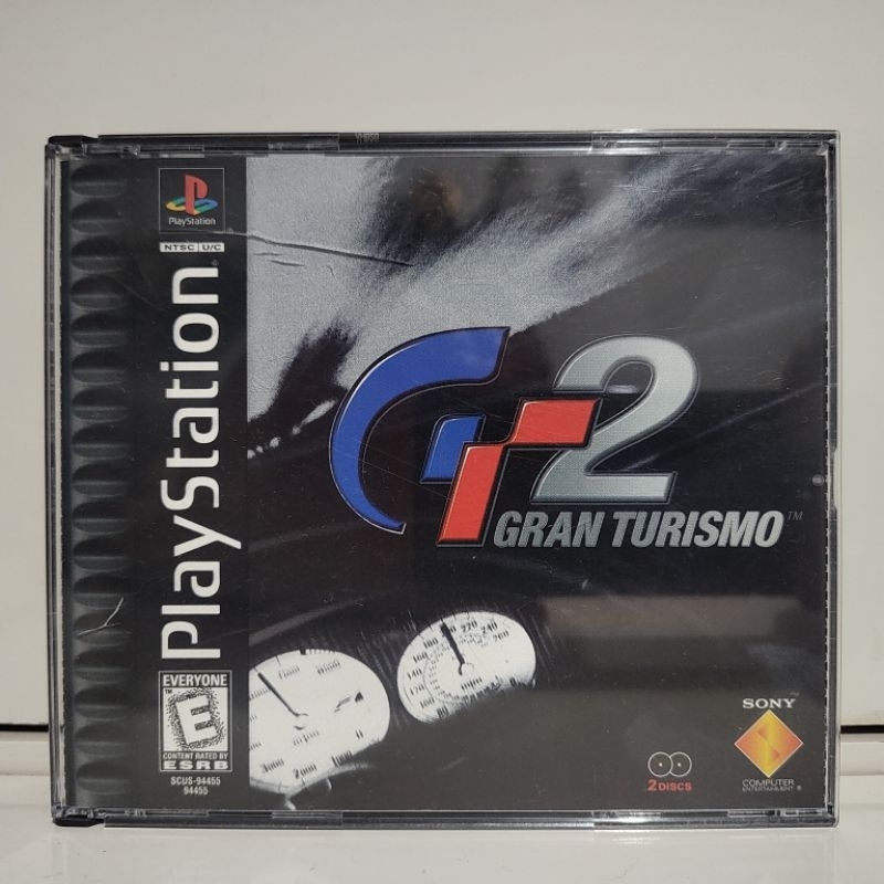 Gran Turismo 2 PS1 Original Americano Black Label Game Mídia Física Jogo Usado