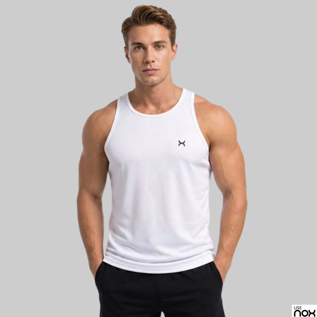 Camiseta Regata Masculina Dry Fit Longline Casual Premium Blusa Fitness Treino Academia Unissex Box