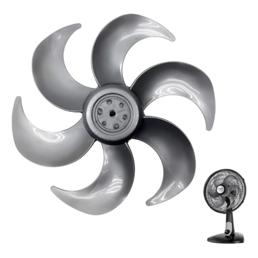 Hélice Do Ventilador Mondial 30cm 6 Pás Prata Original