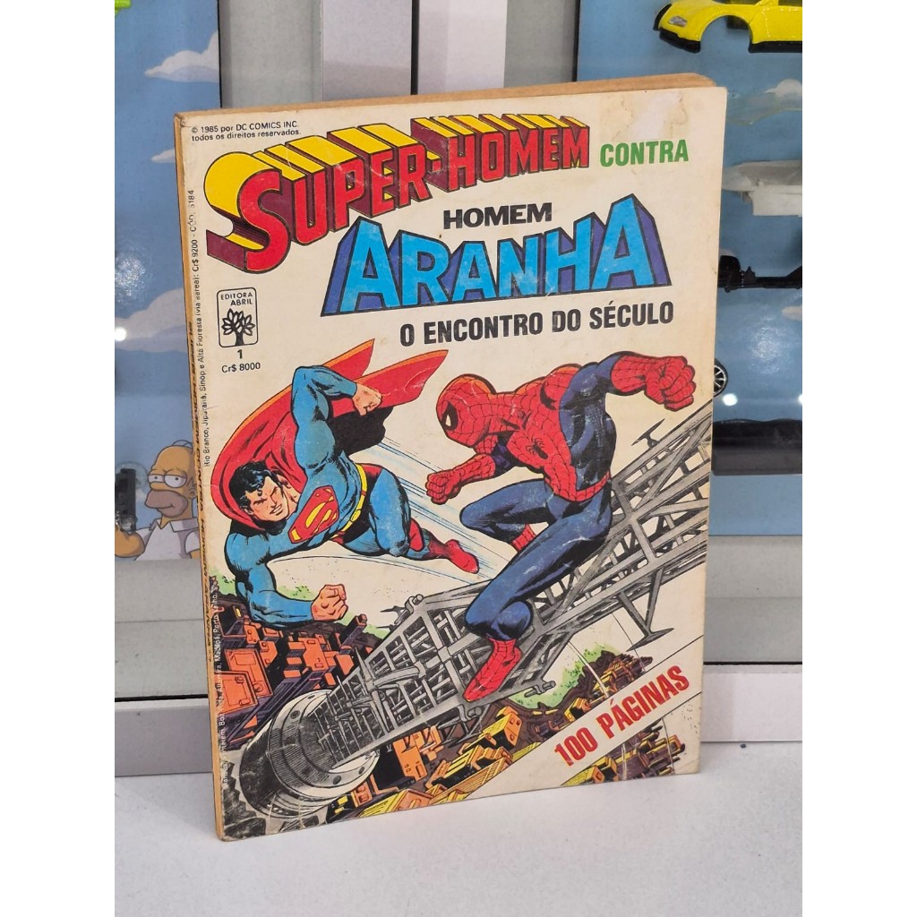 GIBIS HQS SUPER HOMEM CONTRA HOMEM ARANHA O ENCONTRO DO SÉCULO E JUNTOS NOVAMENTE - VALOR DA DUPLA